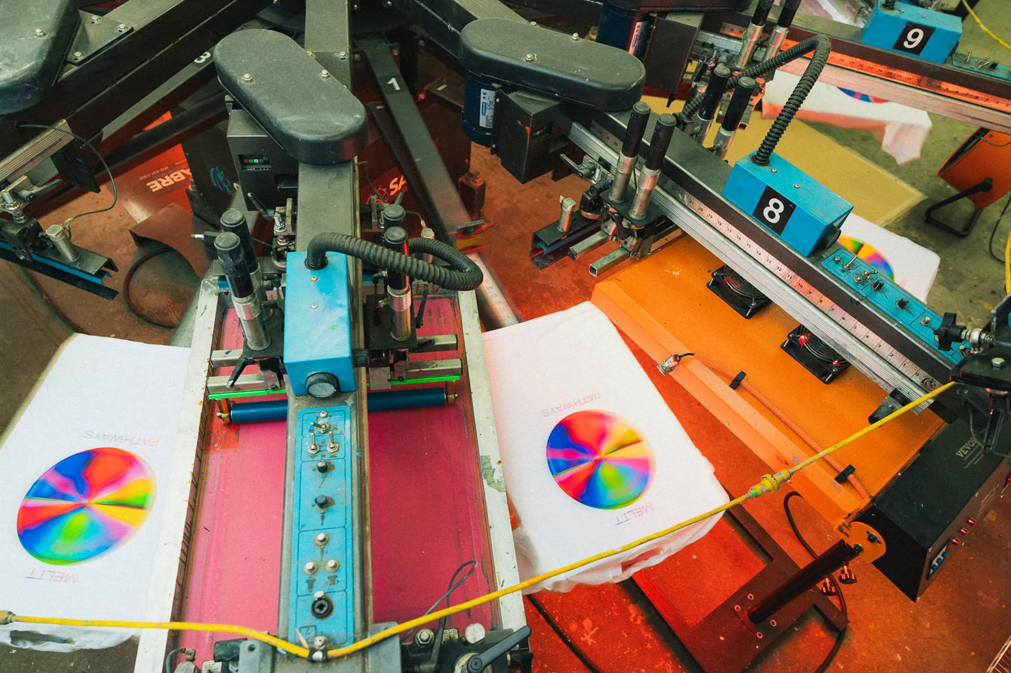 Custom Screen Printing apparel and production detail