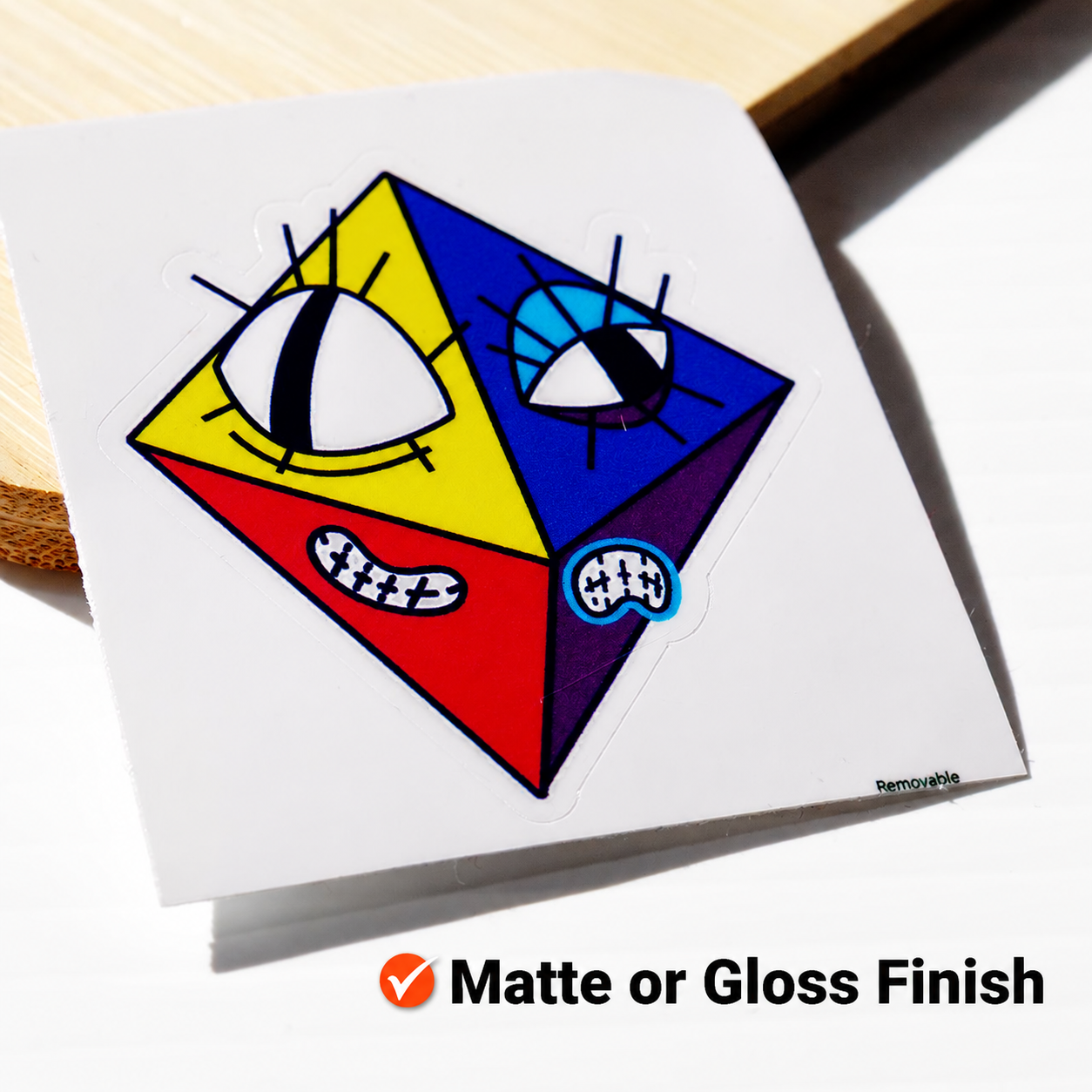 Kiss-Cut Stickers custom design example