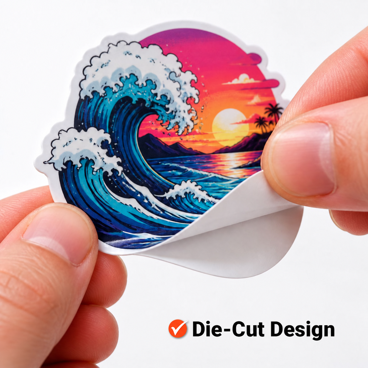 Die-Cut Stickers design and finish example 1