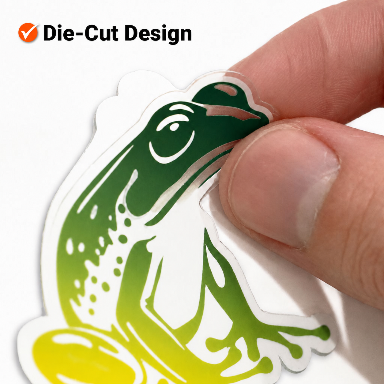 Clear Stickers design and finish example 1