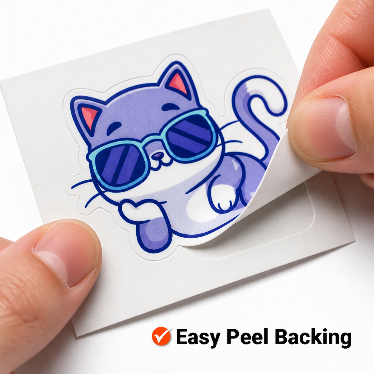 Kiss-Cut Stickers design and finish example 1